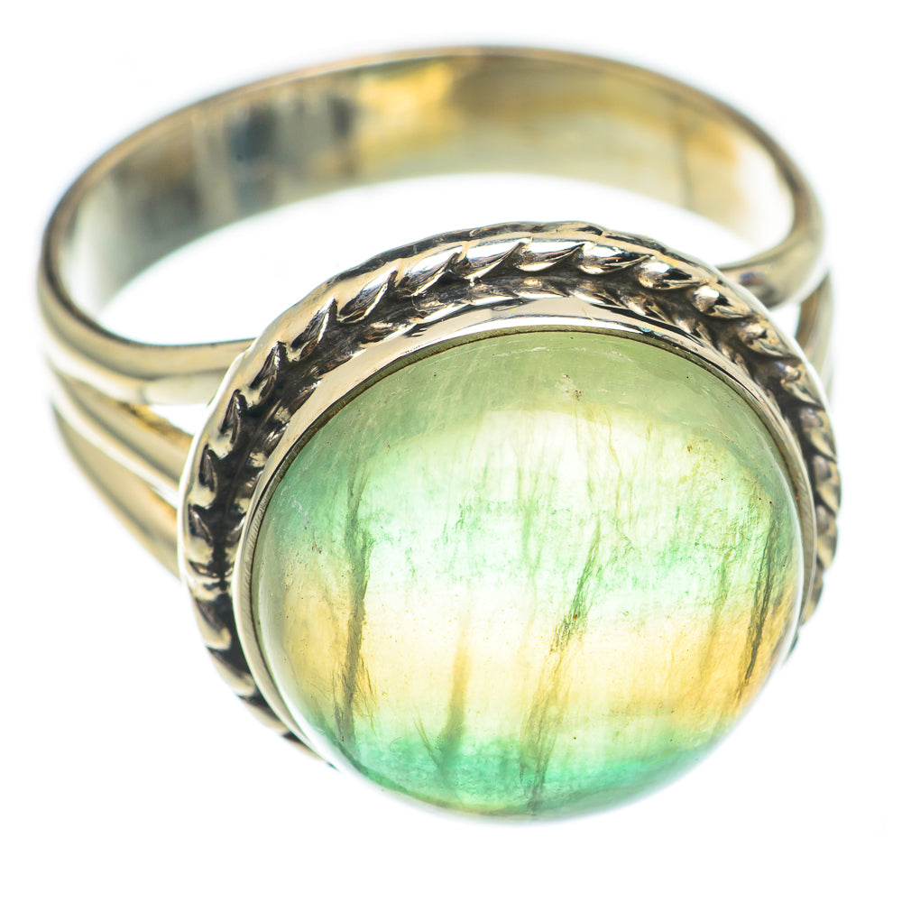 Green Fluorite Rings handcrafted by Ana Silver Co - RING70083