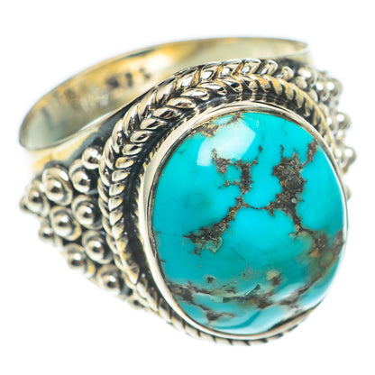 Tibetan Turquoise Rings handcrafted by Ana Silver Co - RING70086