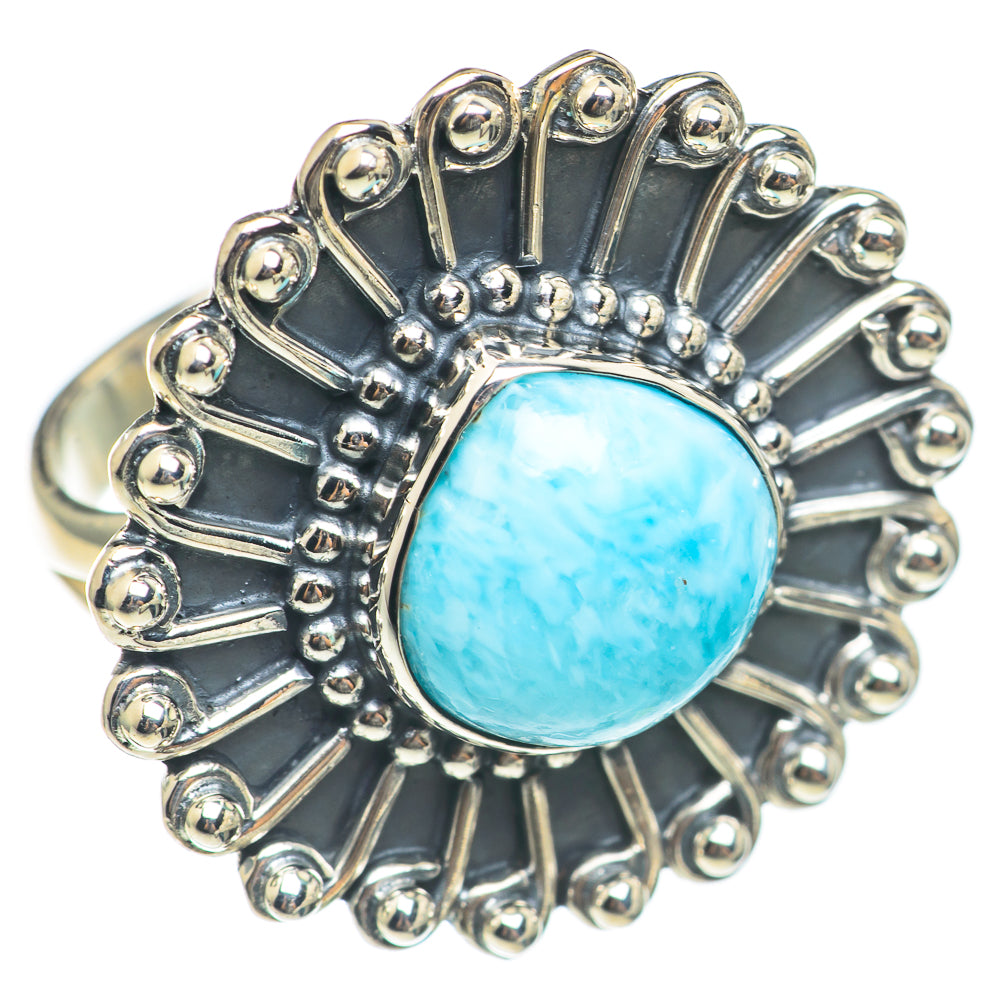 Larimar Rings handcrafted by Ana Silver Co - RING70087