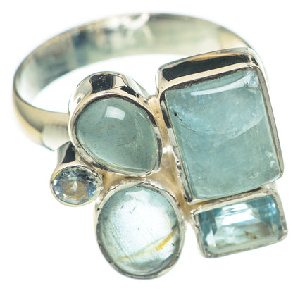 Aquamarine Rings handcrafted by Ana Silver Co - RING70089