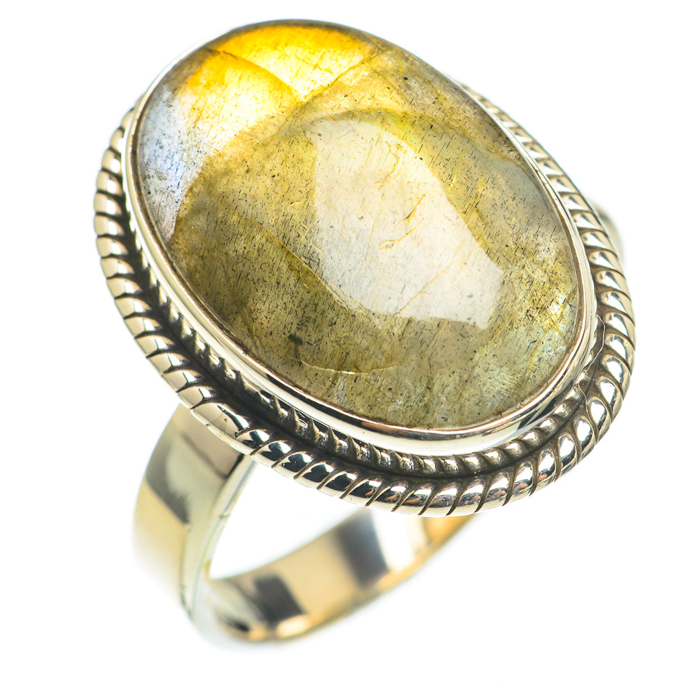 Labradorite Rings handcrafted by Ana Silver Co - RING70094