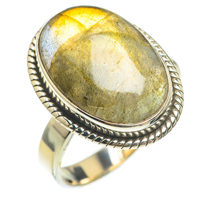 Labradorite Rings handcrafted by Ana Silver Co - RING70094