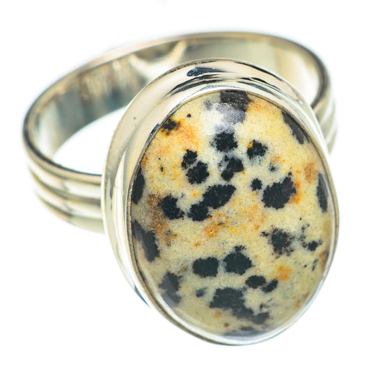 Dalmatian Jasper Rings handcrafted by Ana Silver Co - RING70095