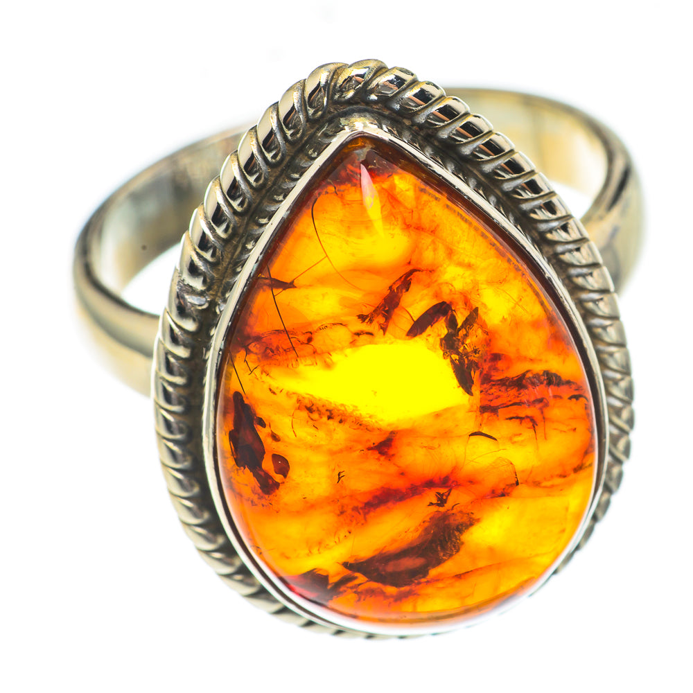 Baltic Amber Rings handcrafted by Ana Silver Co - RING70099