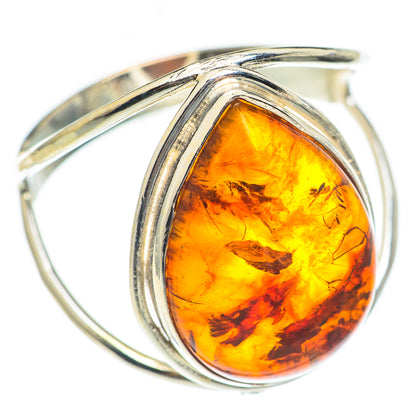 Baltic Amber Rings handcrafted by Ana Silver Co - RING70100
