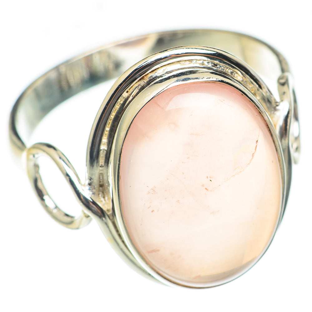 Rose Quartz Rings handcrafted by Ana Silver Co - RING70103