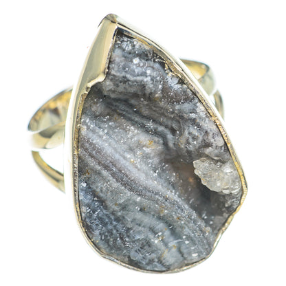 Desert Druzy Rings handcrafted by Ana Silver Co - RING70115