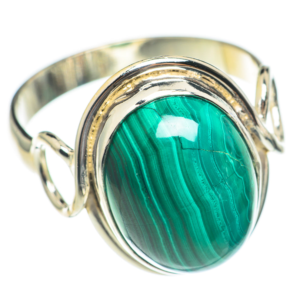 Malachite Rings handcrafted by Ana Silver Co - RING70123