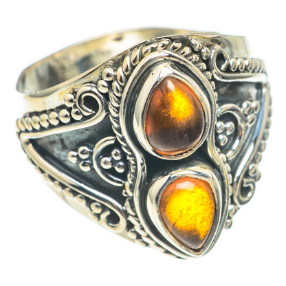 Baltic Amber Rings handcrafted by Ana Silver Co - RING70130