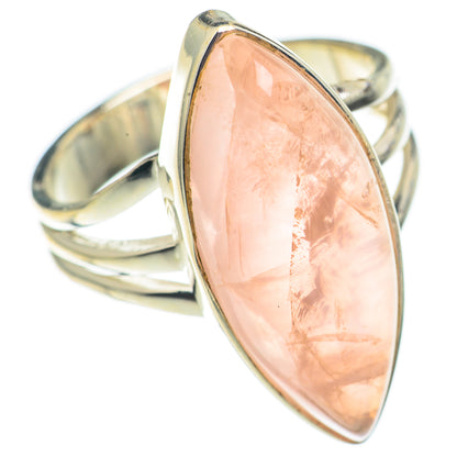 Rose Quartz Rings handcrafted by Ana Silver Co - RING70137