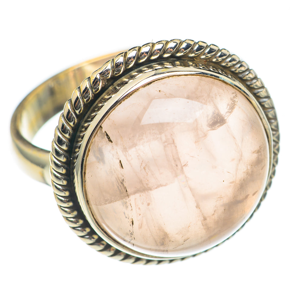 Rose Quartz Rings handcrafted by Ana Silver Co - RING70140