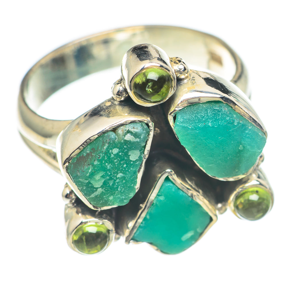 Chrysoprase Rings handcrafted by Ana Silver Co - RING70158