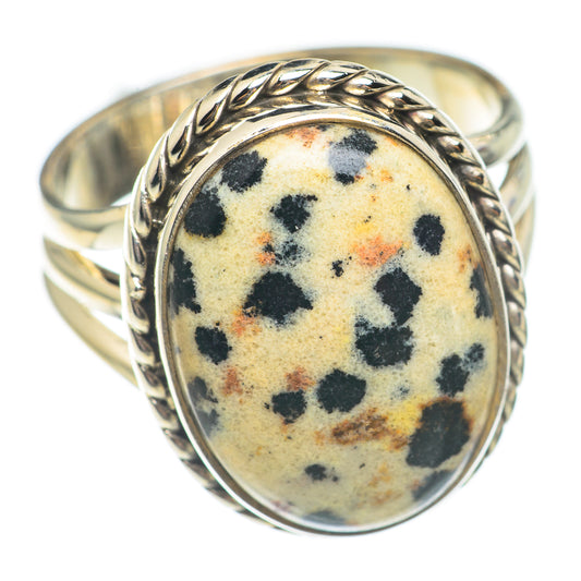 Dalmatian Jasper Rings handcrafted by Ana Silver Co - RING70160