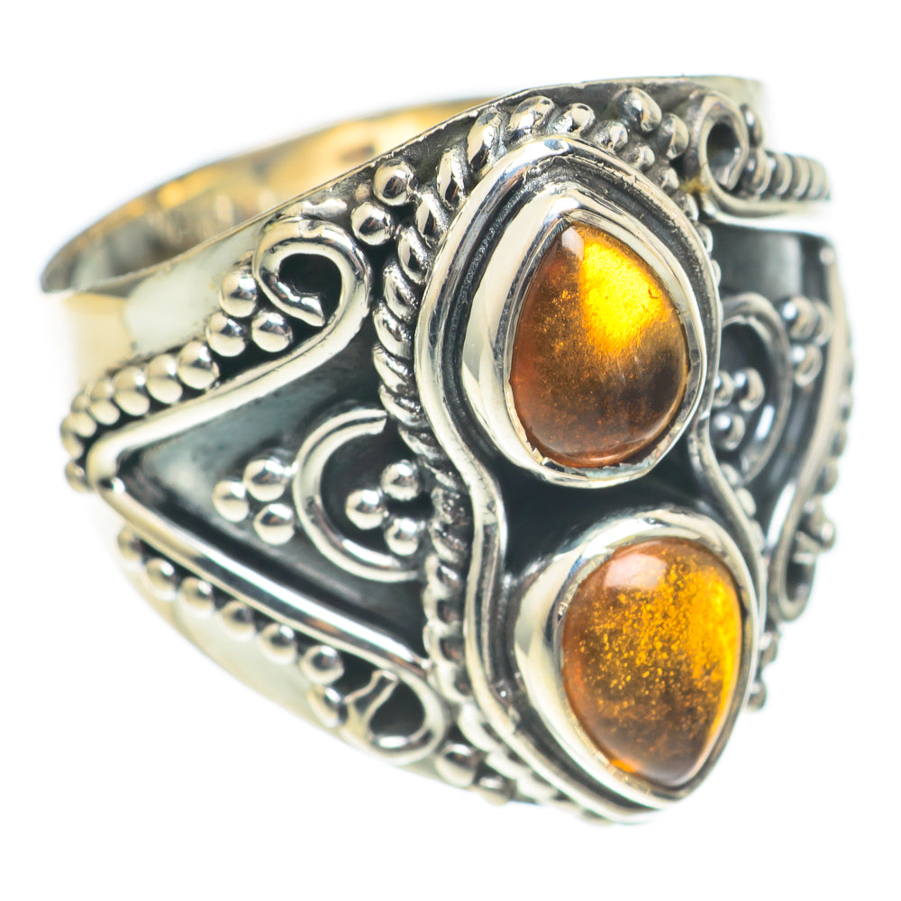 Baltic Amber Rings handcrafted by Ana Silver Co - RING70166