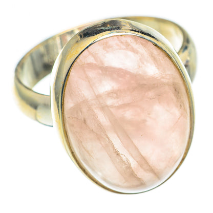 Rose Quartz Rings handcrafted by Ana Silver Co - RING70172