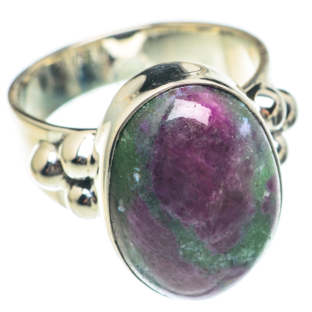 Ruby Zoisite Rings handcrafted by Ana Silver Co - RING70182