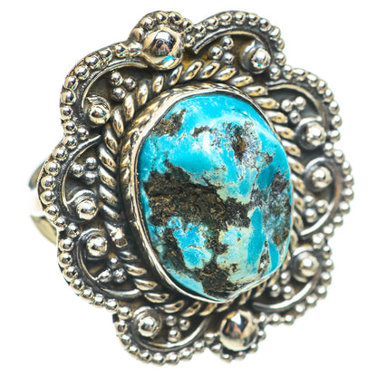 Tibetan Turquoise Rings handcrafted by Ana Silver Co - RING70190