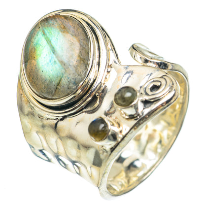 Labradorite Rings handcrafted by Ana Silver Co - RING70193