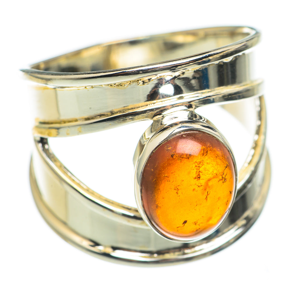 Baltic Amber Rings handcrafted by Ana Silver Co - RING70199