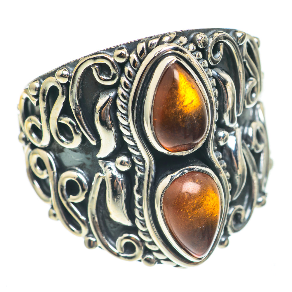 Baltic Amber Rings handcrafted by Ana Silver Co - RING70201