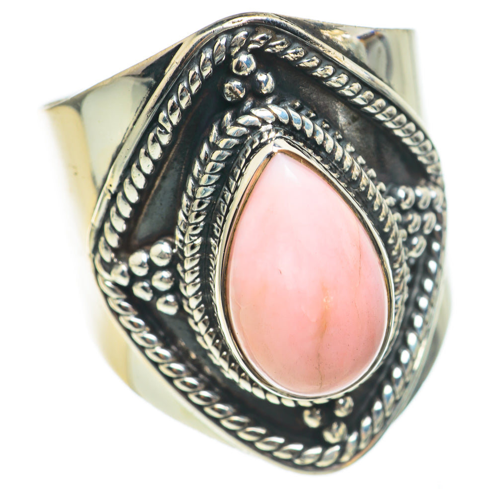 Pink Opal Rings handcrafted by Ana Silver Co - RING70204