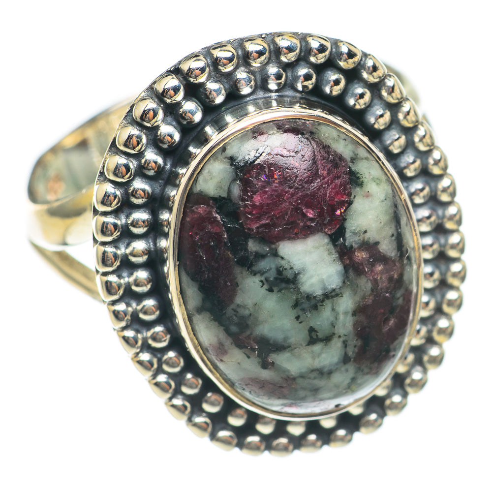 Russian Eudialyte Rings handcrafted by Ana Silver Co - RING70206
