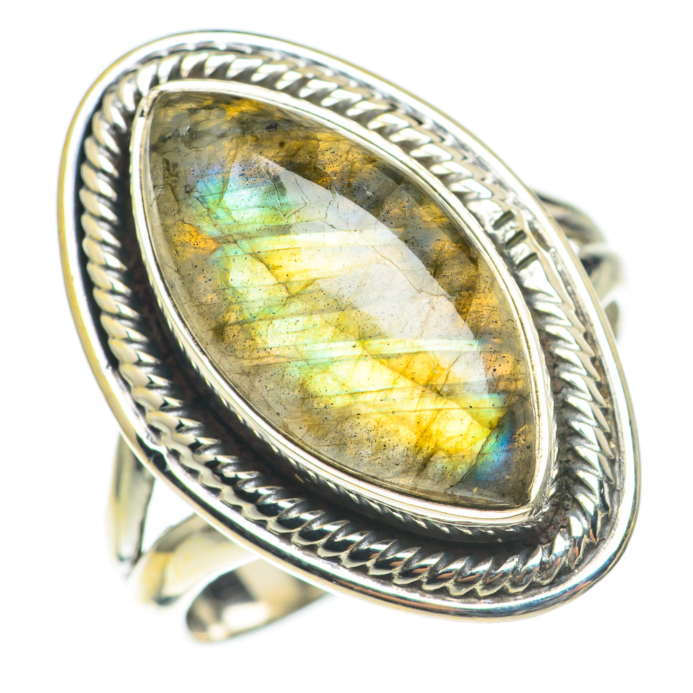 Labradorite Rings handcrafted by Ana Silver Co - RING70214