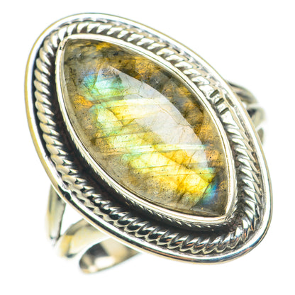 Labradorite Rings handcrafted by Ana Silver Co - RING70214