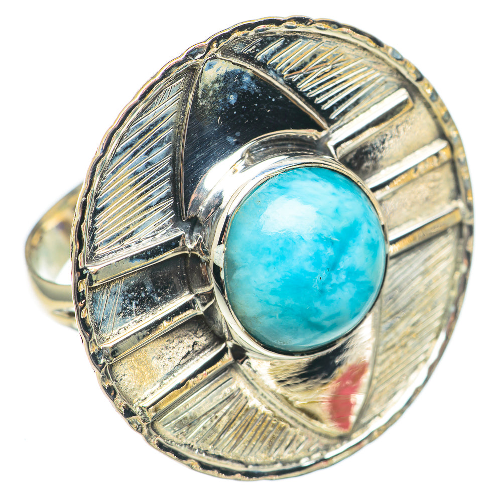 Larimar Rings handcrafted by Ana Silver Co - RING70219