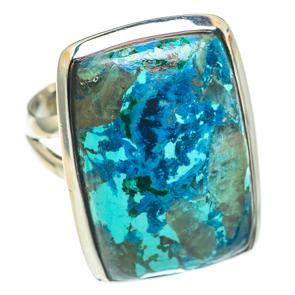 Chrysocolla Rings handcrafted by Ana Silver Co - RING70221
