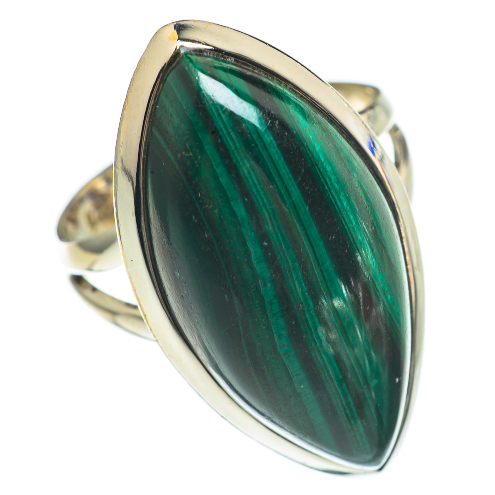 Malachite Rings handcrafted by Ana Silver Co - RING70228