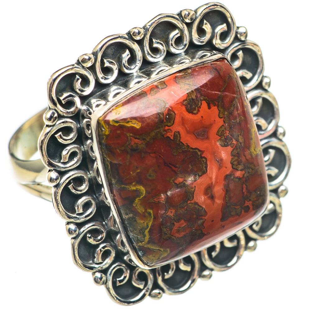 Moroccan Agate Rings handcrafted by Ana Silver Co - RING70231