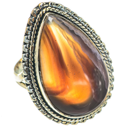 Botswana Agate Rings handcrafted by Ana Silver Co - RING70234