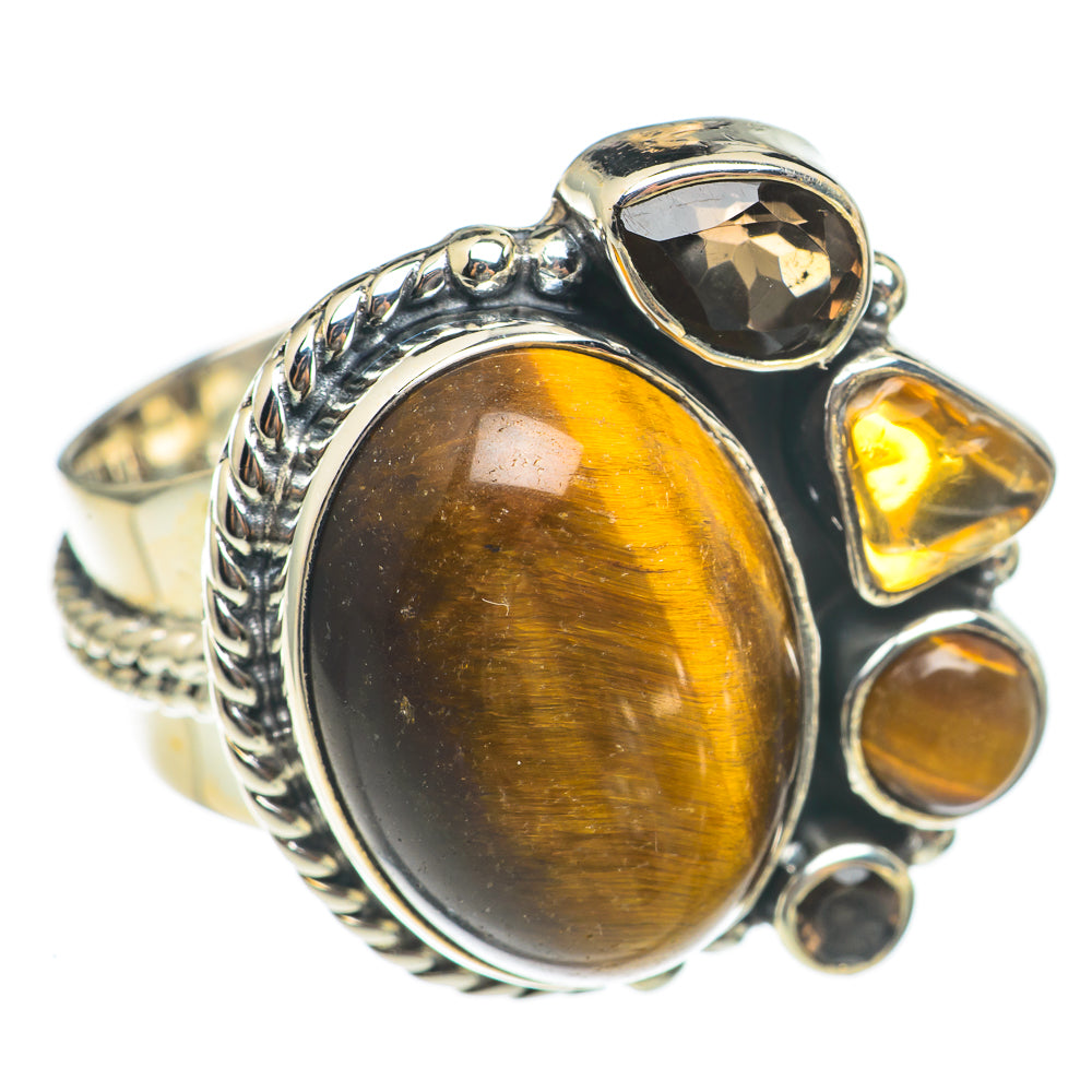 Tiger Eye Rings handcrafted by Ana Silver Co - RING70236