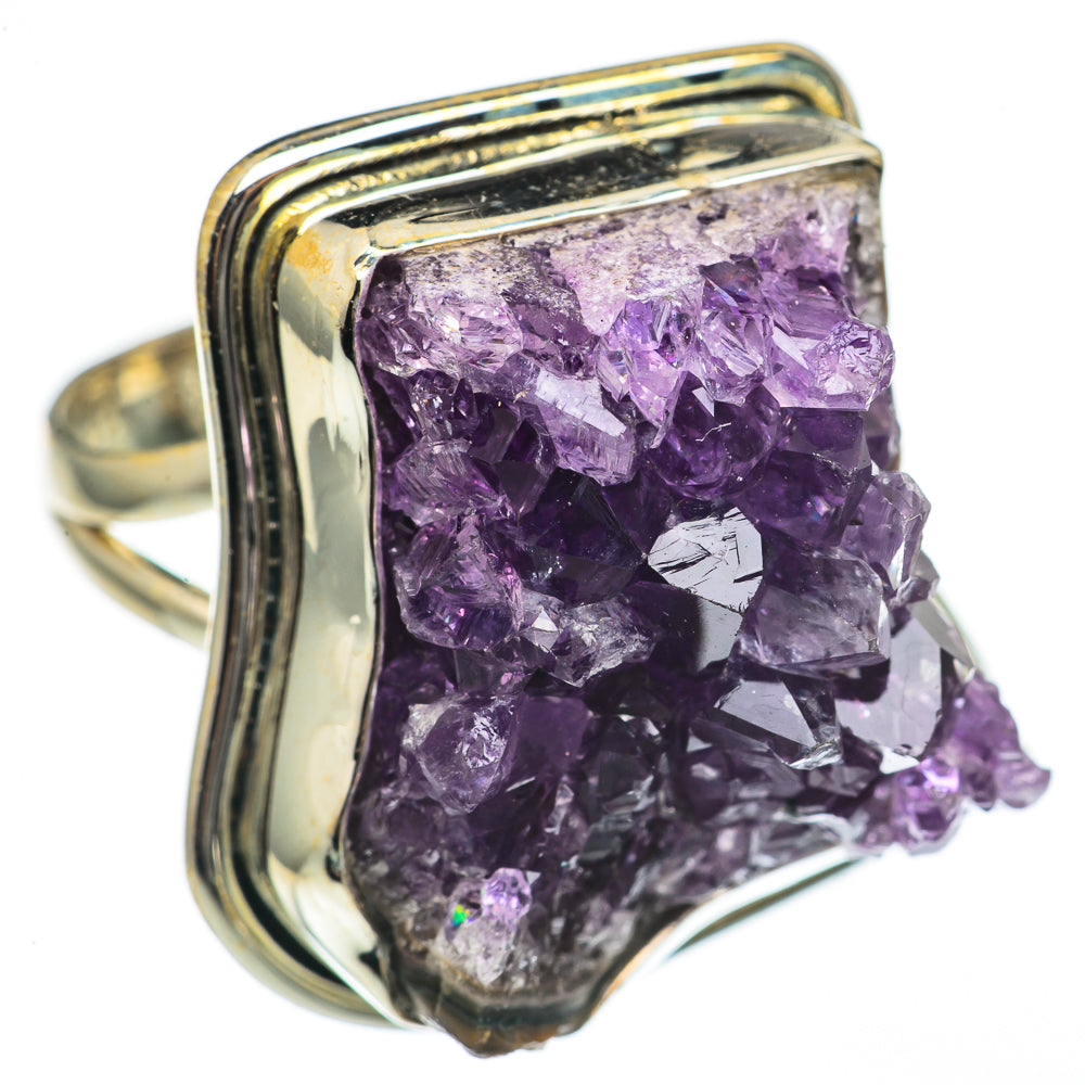 Amethyst Crystal Rings handcrafted by Ana Silver Co - RING70245