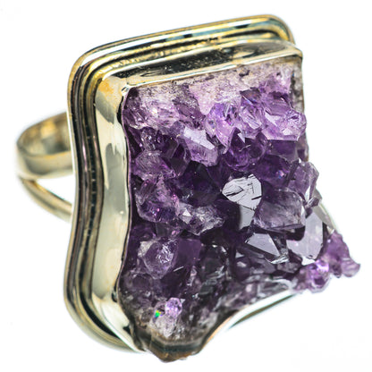 Amethyst Crystal Rings handcrafted by Ana Silver Co - RING70245