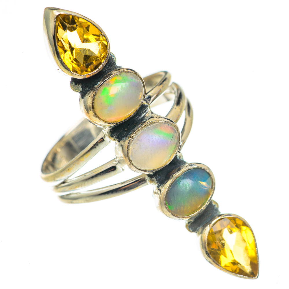 Ethiopian Opal Rings handcrafted by Ana Silver Co - RING70254