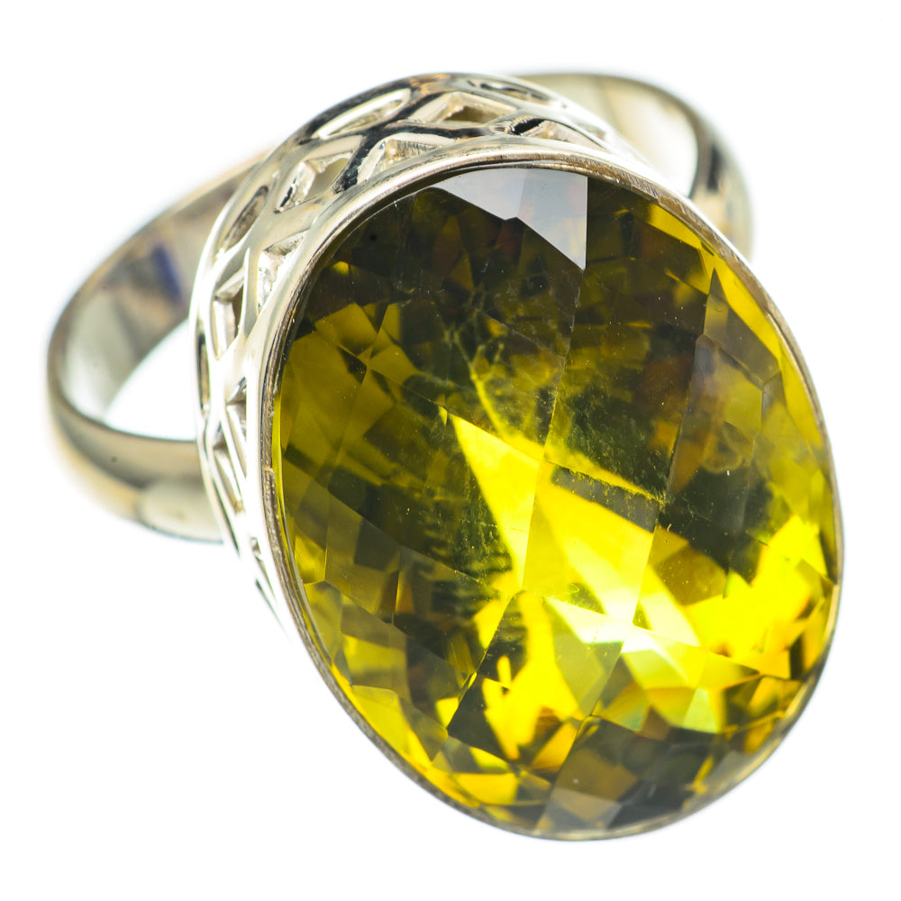Olive Quartz Rings handcrafted by Ana Silver Co - RING70255