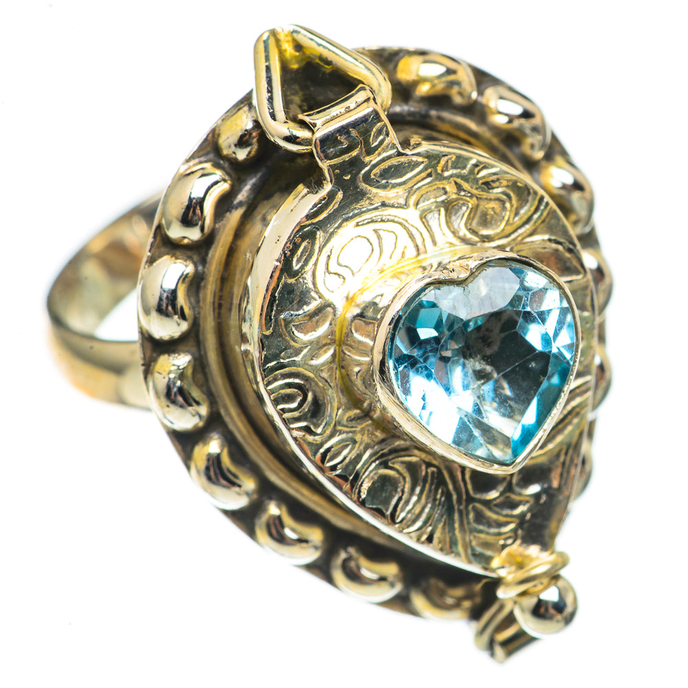 Blue Topaz Rings handcrafted by Ana Silver Co - RING70260
