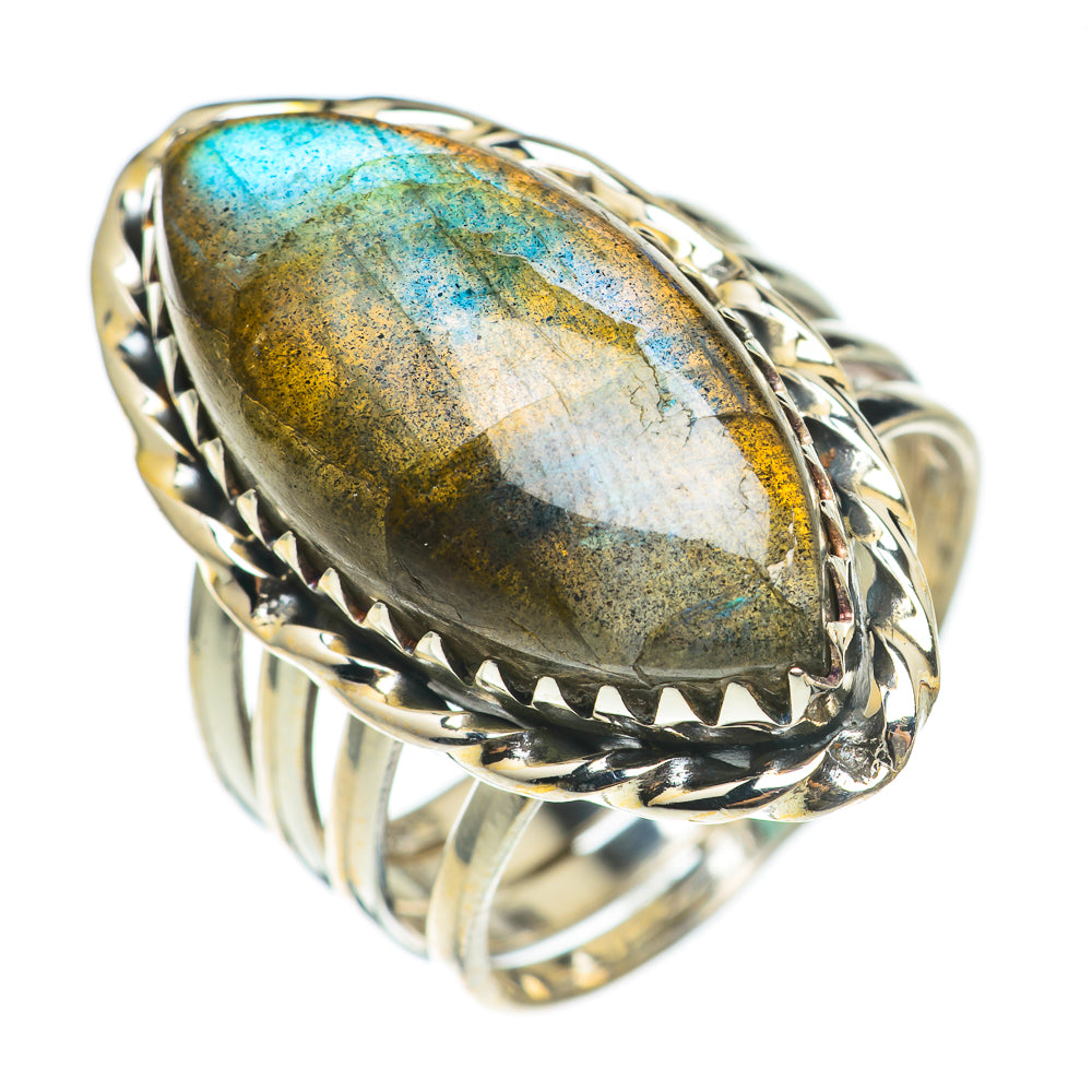 Labradorite Rings handcrafted by Ana Silver Co - RING70262