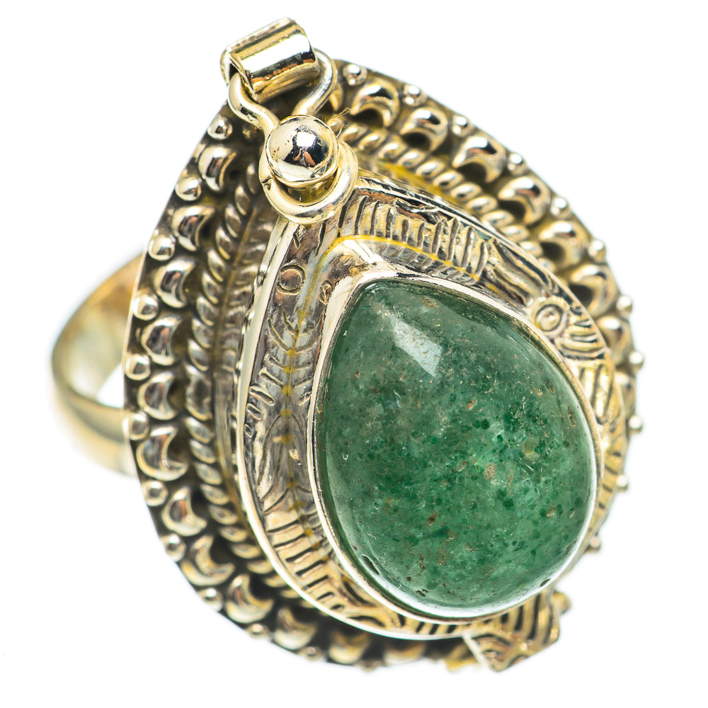 Green Aventurine Rings handcrafted by Ana Silver Co - RING70263