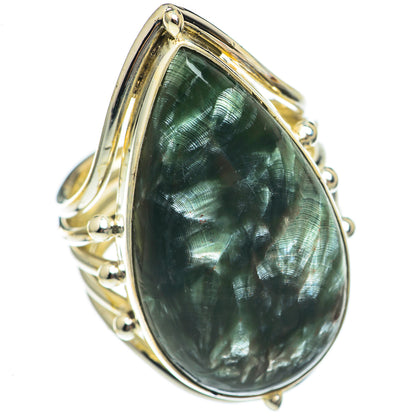 Seraphinite Rings handcrafted by Ana Silver Co - RING70264