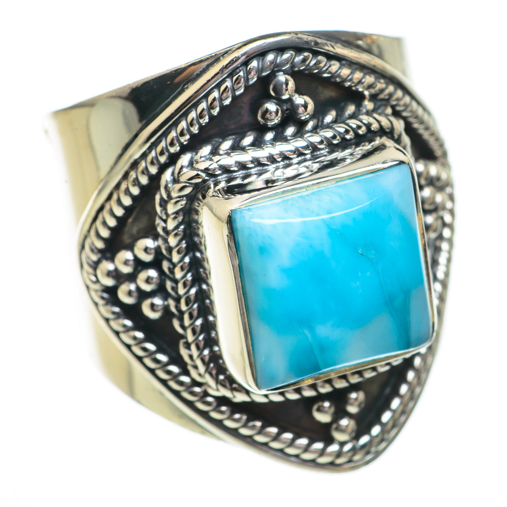Larimar Rings handcrafted by Ana Silver Co - RING70268