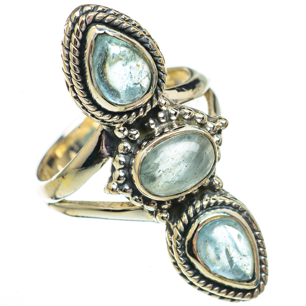 Blue Topaz Rings handcrafted by Ana Silver Co - RING70271