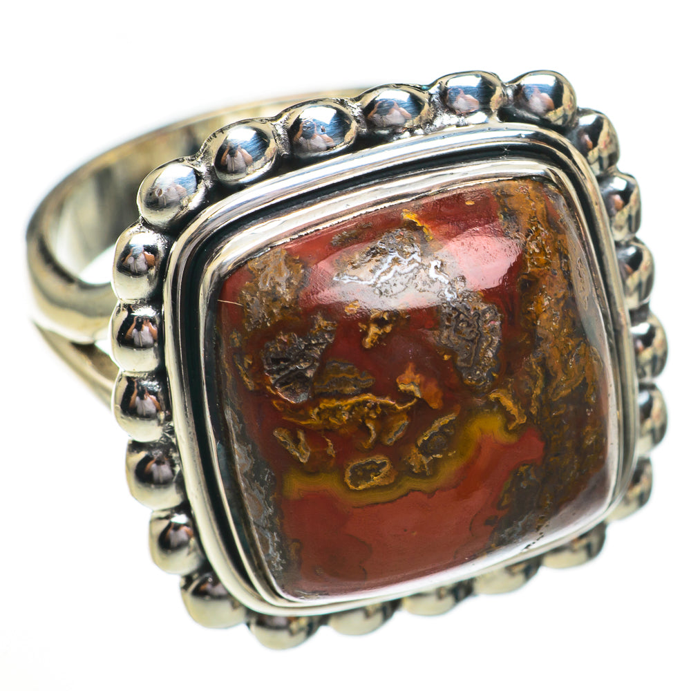 Moroccan Agate Rings handcrafted by Ana Silver Co - RING70277
