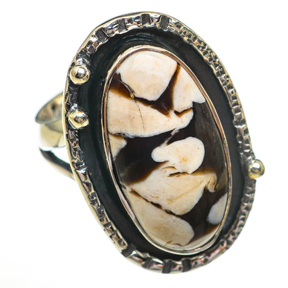 Peanut Wood Jasper Rings handcrafted by Ana Silver Co - RING70279