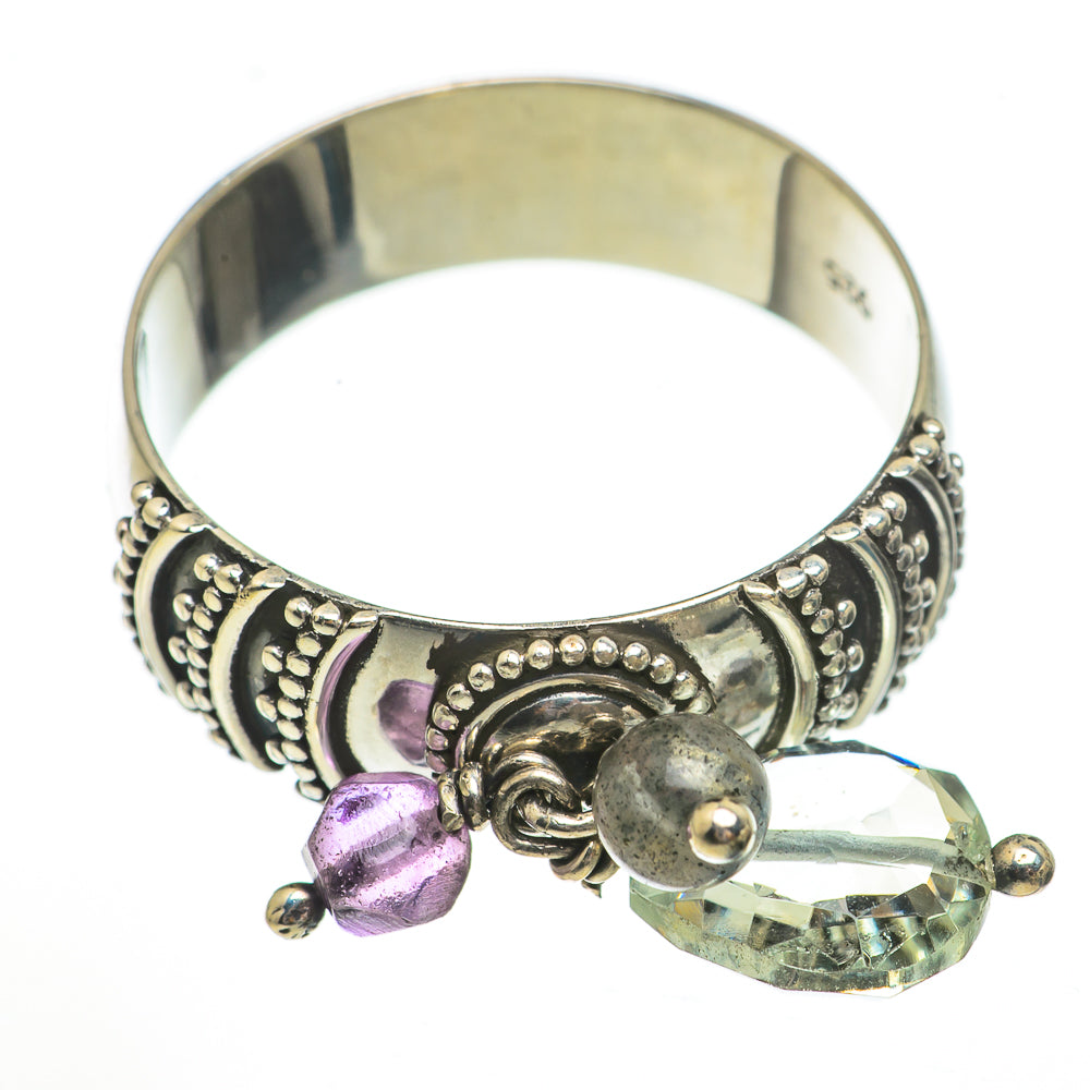Green Amethyst Rings handcrafted by Ana Silver Co - RING70300