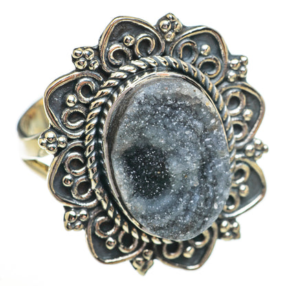 Desert Druzy Rings handcrafted by Ana Silver Co - RING70302