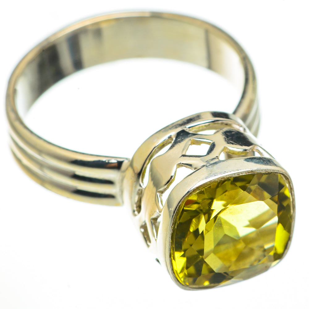 Lemon Quartz Rings handcrafted by Ana Silver Co - RING70304