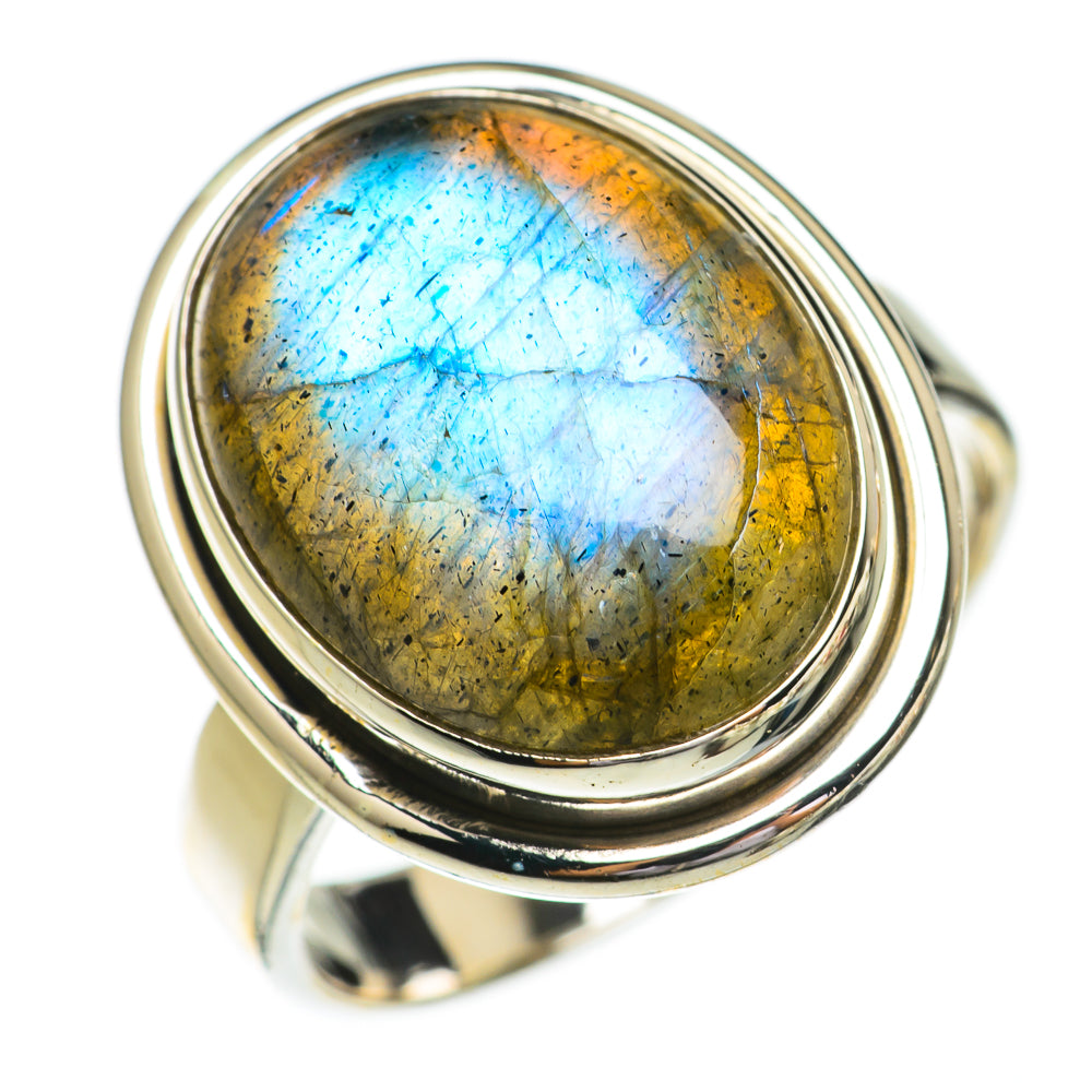 Labradorite Rings handcrafted by Ana Silver Co - RING70306